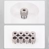 8Pcs Stainless Steel Drill Bushings Set With 3-10mm Inner Diameters M14x1.5 Threads For Precise Drilling Secure Grip