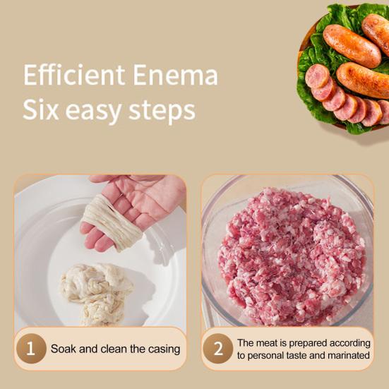 Машина для наполнения колбасных изделий мясом, ручная машина для наполнения колбас с 3 трубками, пищевая
