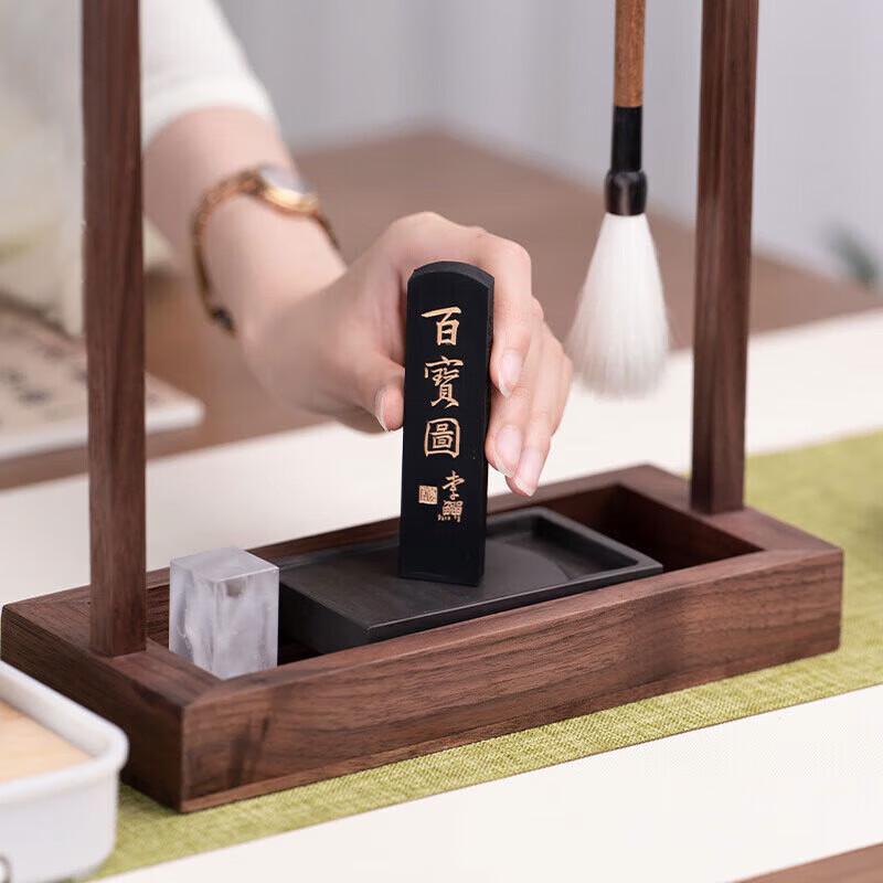 Деревянный держатель для кистей для каллиграфии Fuyao из грецкого ореха