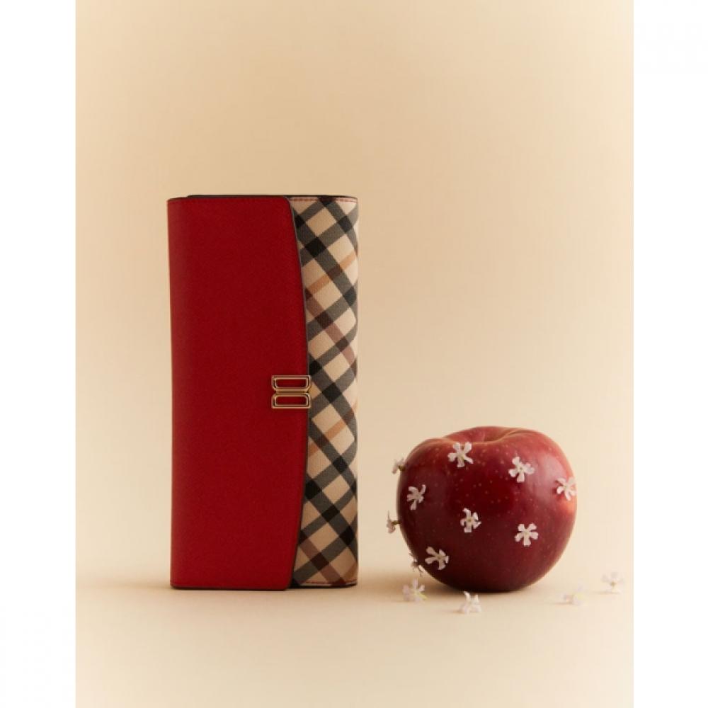 Daks 3 Fold Wallet Red Check Dcwa9e401r2