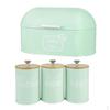 Metal Bread Storage Box - Countertop Space-Saving, Extra Large, Vintage Bin for Kitchen