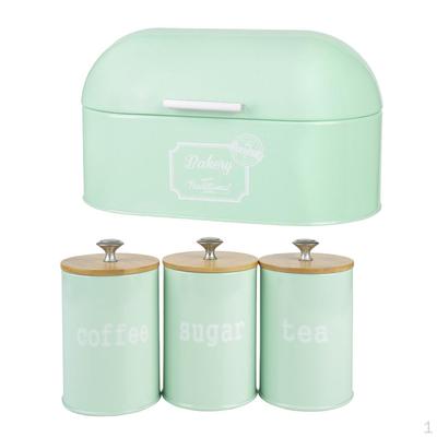 Металлический ящик для хранения хлеба — компактный, очень большой винтажный контейнер на столешнице для кухни