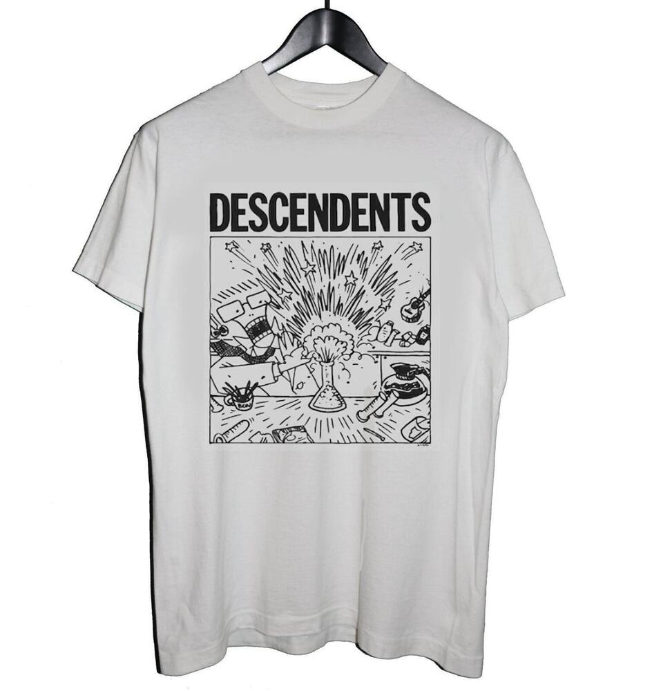 Футболка Descendents в стиле панк, хлопковая, белая, унисекс, классическая, размеры S-5XL, унисекс-футболка