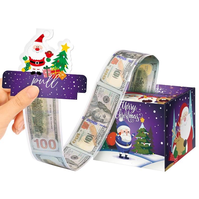 Christmas Surprise Money Box Cash Gift Merry Christmas Money Gift Box Card and Cash Holder Adult Gift Box