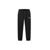Knit Jogger Sweatpants With Elastic Cuffs, Mid-Rise, Slim Fit Men Bottoms Black F11M018613F-BK