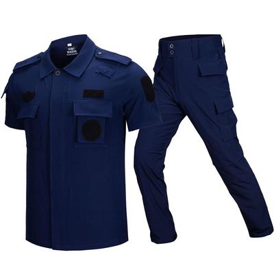 99 быстро устанавливаемая черная, темно-синяя нашивка на липучке, приемлемая рабочая одежда SS с короткими рукавами, полицейская униформа охранника для взрослых унисекс