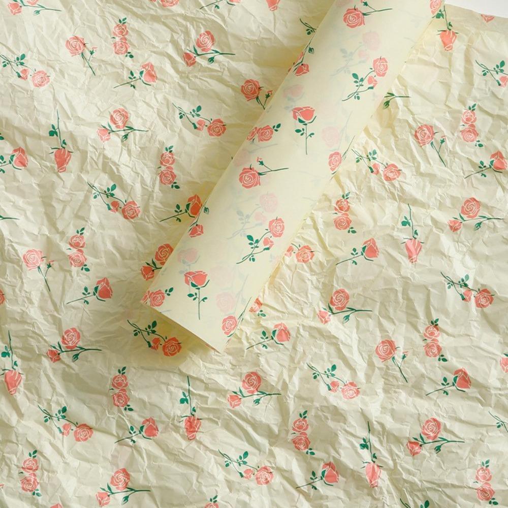 20pcs 50x70cm Hand-Kneaded Paper Cotton Paper Gift Packaging Paper Bouquet Wrapping Paper DIY Craft