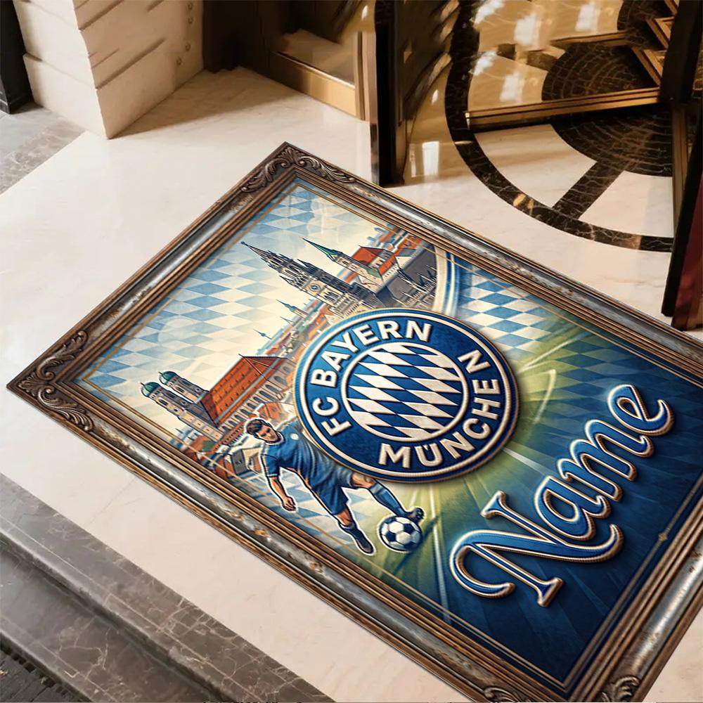 Fc Bayern Munich Glory Carpet Perfect for Entryway Hallway Game Room Foyer Anti-slip Rug Anime Office Decor Best for Christmas