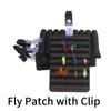 Fly Fishing Patch with Clip, Rippled Drying EVA Foam Hook Keeper for Vest, Tackle Box, Pack - Secure Storage for Flies Rigs Lures