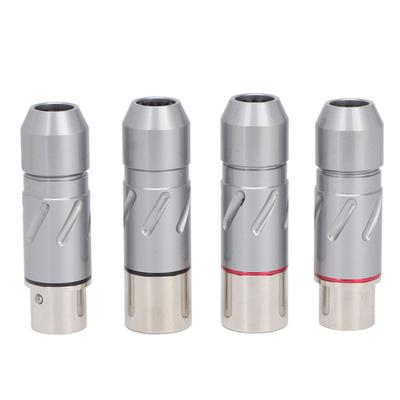 4 шт. 3-контактный XLR-адаптер с чистым медным покрытием 2 штекера 2 гнезда XLR-конвертер штекер для усилителя мощности микрофона