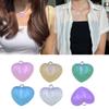 Glittering Heart Charm Heart Beads Sparkling Heart Accessories Resin Material Heart Charm Heart Pendant for DIY Jewelry