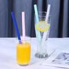 6Pcs Silicone Straws Flexible Transparent Silicone Straw With Cleaning Brush Reusable Beverage Juice Straw Drinking Milk Straw