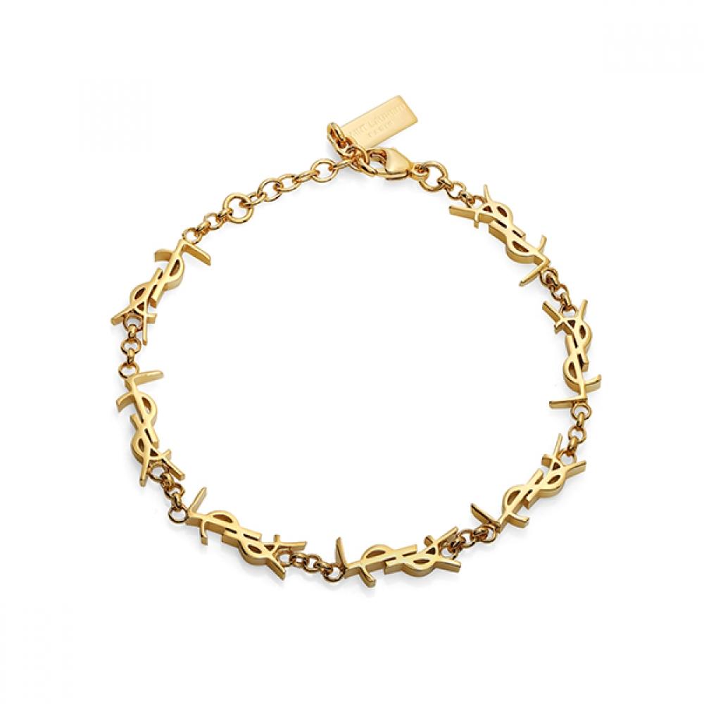 Saint Laurent Cassandra Monogram Opyum Multi Charm Bracelet 757664 Y1500 8030