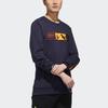 Adidas Neo Mountain Pattern And Letter Print Crew Neck Sweatshirt Men Tops Navy GM2284