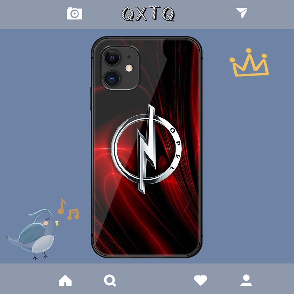 Чехол OPELs для спортивного автомобиля для iPhone Samsung Galaxy Redmi Note S 17 16 15 14 13 20 24 25 54 Pro Max Ultra Fe Чехол из закаленного стекла