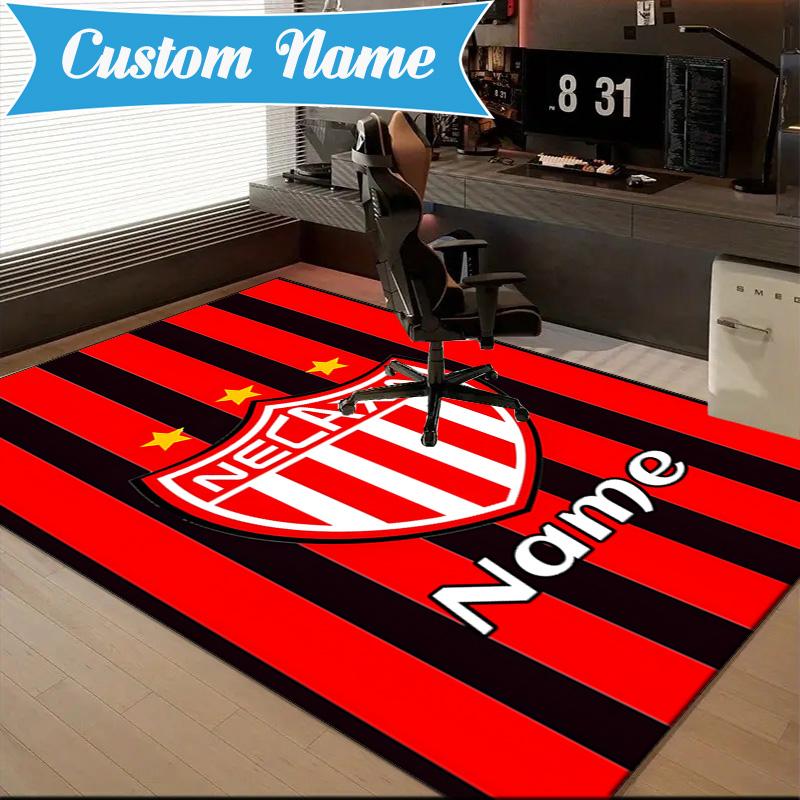 Custom Name Necaxa Football Design Rug Game Carpet, Floor Mat for Bedroom Living Room Entryway Rug, Home Decor Idea Gift for Christmas birthday