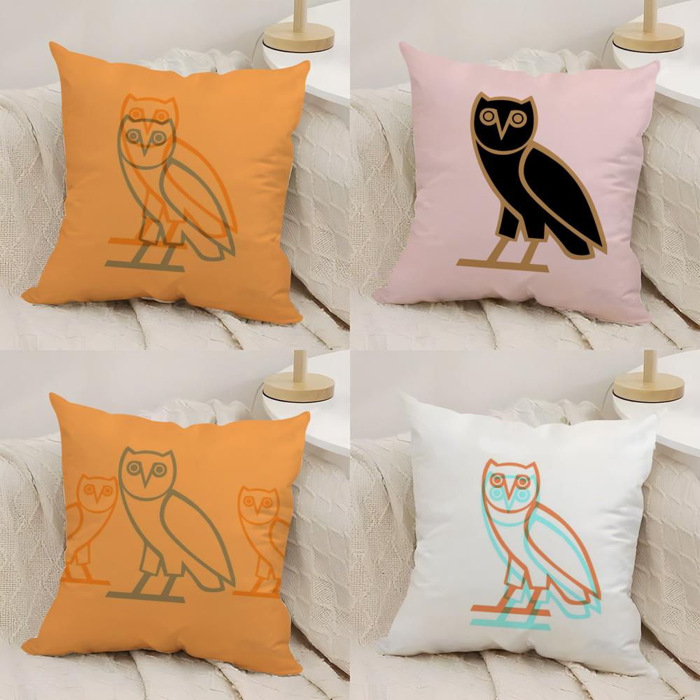 Роскошная наволочка DrakeO-O-OvO O-OWLS, шелковистый короткий плюш, двусторонняя печать, для дивана, для всех сезонов, декор для дома, подарок