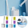 Новая туалетная щетка, набор для чистки со сменной одноразовой головкой и удлиненной ручкой, автоматическое открывание крышки, набор подушечек для чистки унитаза