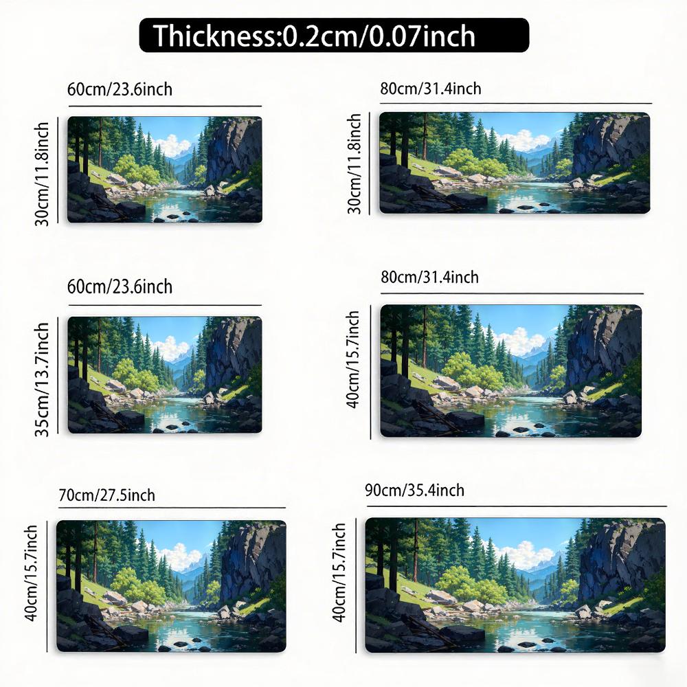 Cartoon Window View Mouse Pad Large Rubber Anti-slip PC Desk Accessories Mousepad for Offices and Gamer Keyboard Mats Decor Mat
