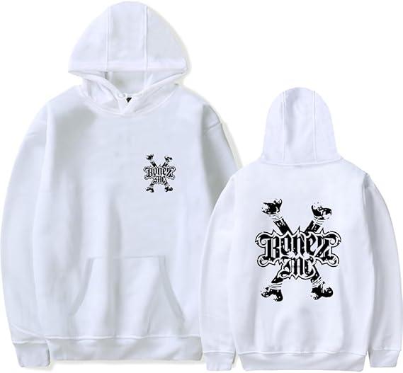 Мерч Bonez MC Логотип Унисекс Длинный рукав Повседневный Графический С капюшоном