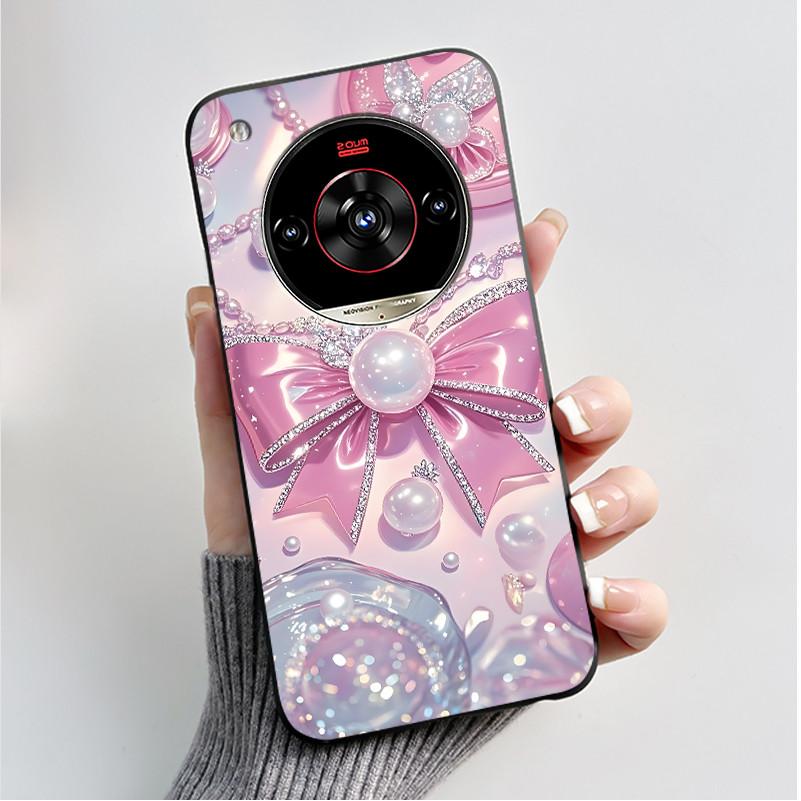 Печатный чехол для телефона для ZTE Nubia Focus 2 Ultra 5G Funda Capa Мягкий силиконовый черный корпус Чехол Милый Цветок Мультяшный корпус Coque
