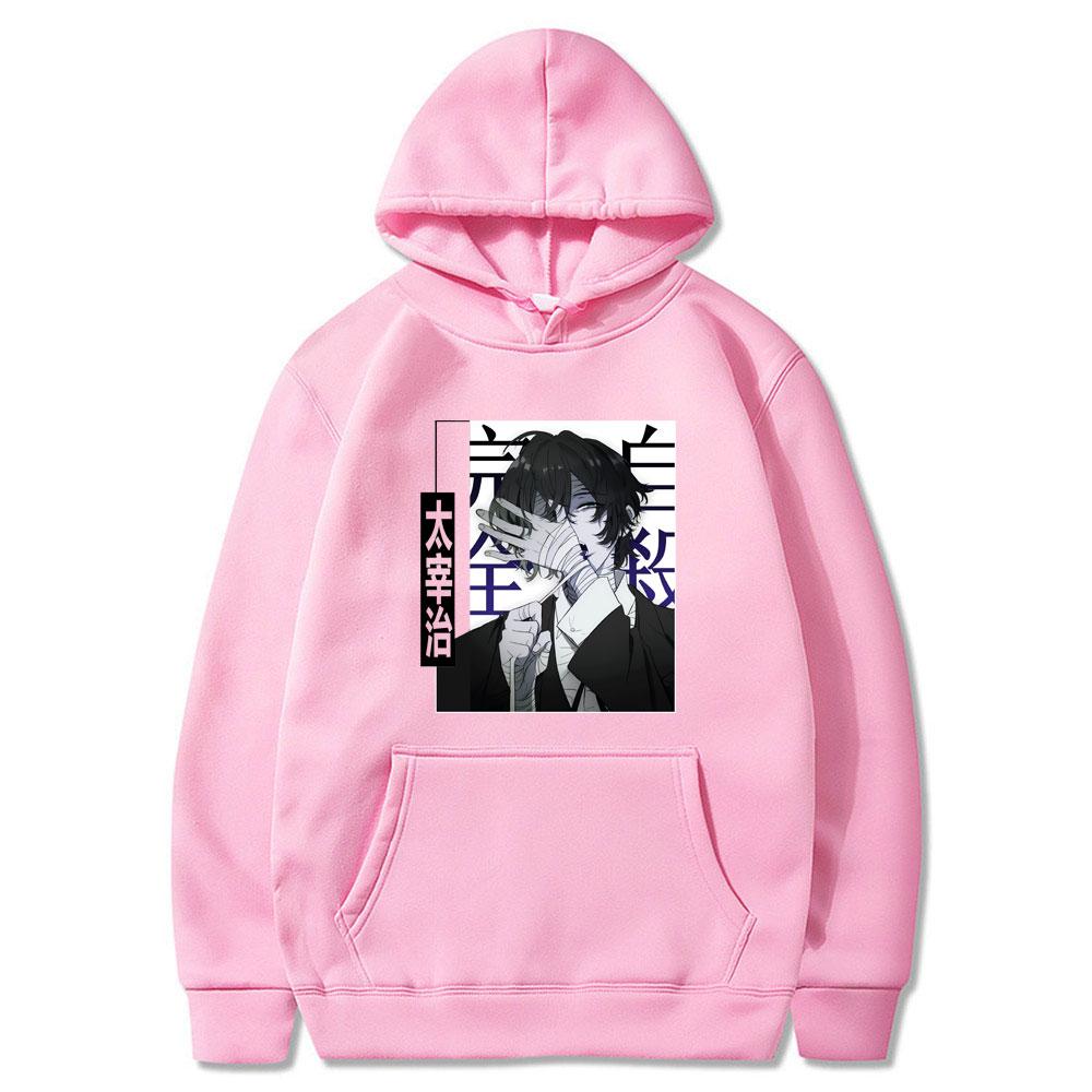 Толстовки с принтом японского аниме Bungou Stray Dogs, супер крутая толстовка с капюшоном Dazai Osamu, мужские модные свободные толстовки с капюшоном