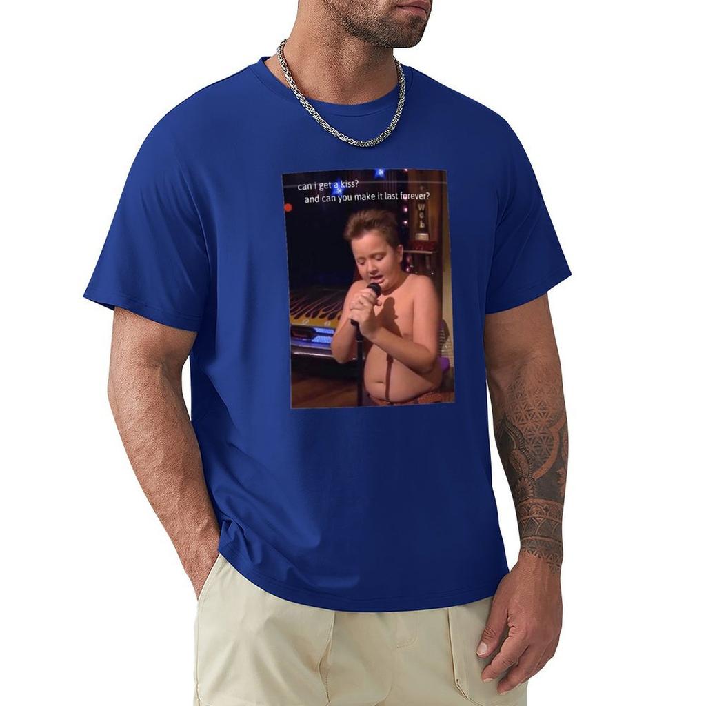 Могу ли я получить поцелуй и можешь ли ты сделать так, чтобы он длился вечно? Футболка Gibby Get A Kiss, новое издание, винтажная аниме-рубашка, мужская одежда