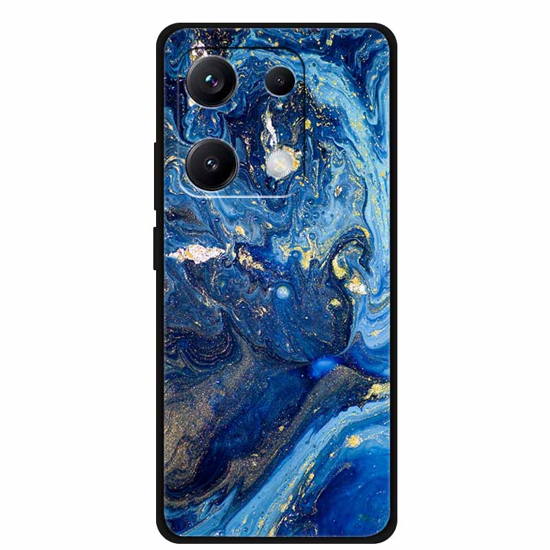 Чехол для Redmi Note 14S Note14S Мраморная задняя крышка Мягкий чехол-бампер ТПУ Чехол для телефона Для Xiaomi Redmi Note 14 S Силиконовые чехлы Funda