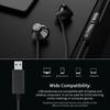 Обновление интерфейса USB для наушников, прочный кабель длиной 2,5 м, проводные наушники с микрофоном