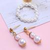 Collar Pearl Choker Goth Neck Chain Doll Accessories Pearl Necklace Earrings Beads Necklace