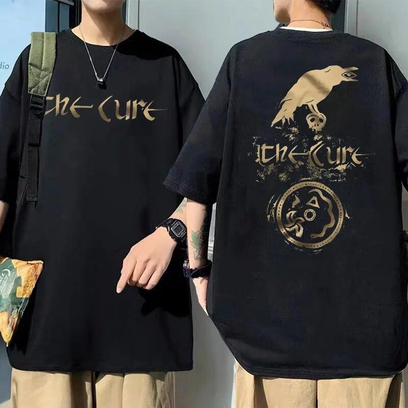 Рок-группа The Cure The Head Tour футболка с графическим принтом унисекс женская футболка большого размера в стиле панк унисекс футболки с круглым вырезом унисекс винтажная футболка