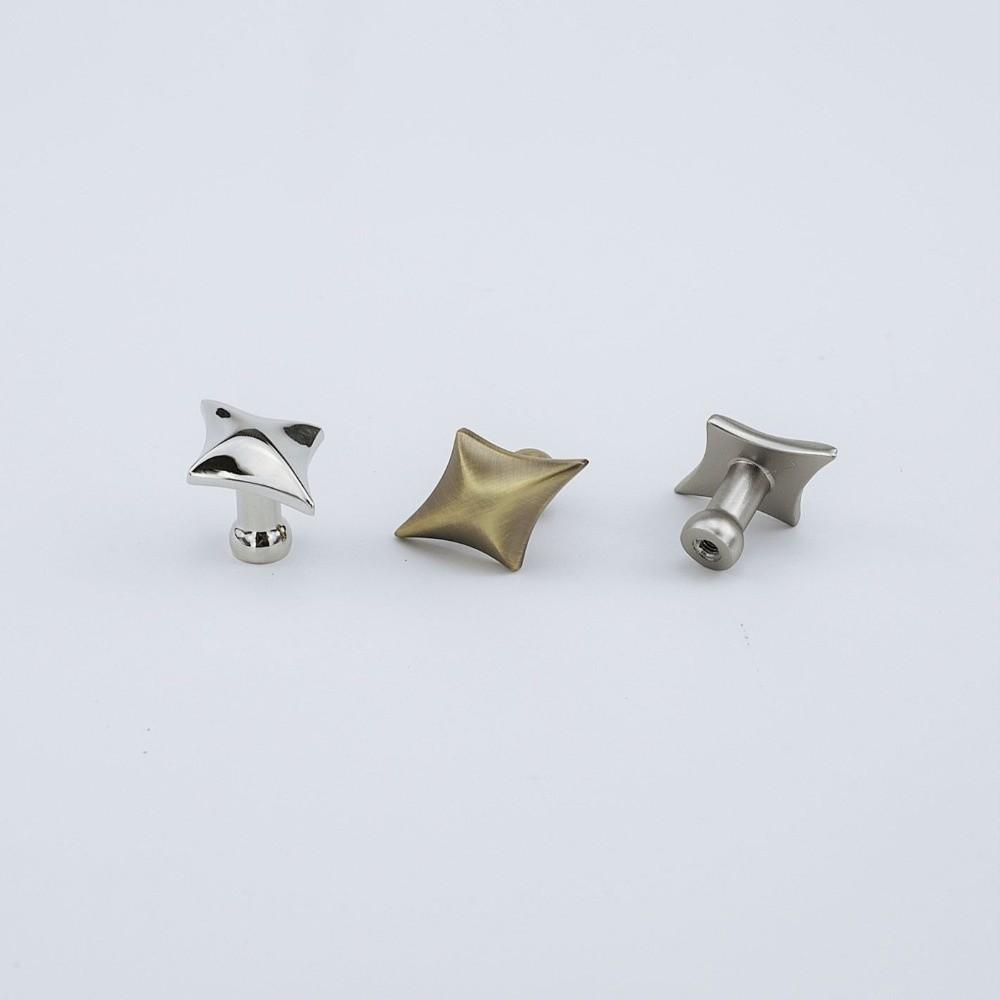 Zinc Alloy Furniture Handles Four Point Star Drawer Pulls For Cabinets, Wardrobes, Drawers