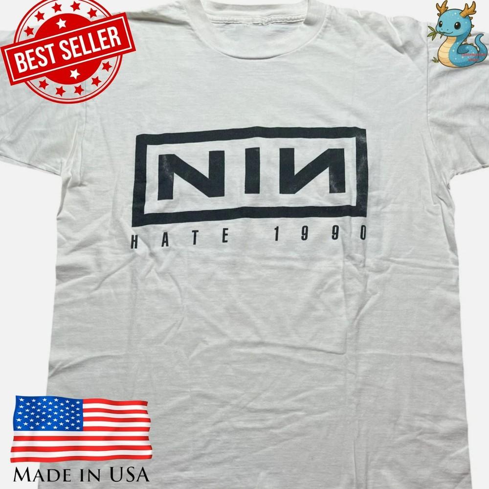 NIN Nine Inch Nails Репринт Музыкальная Группа Футболка Рок Графическая Футболка Унисекс Футболка
