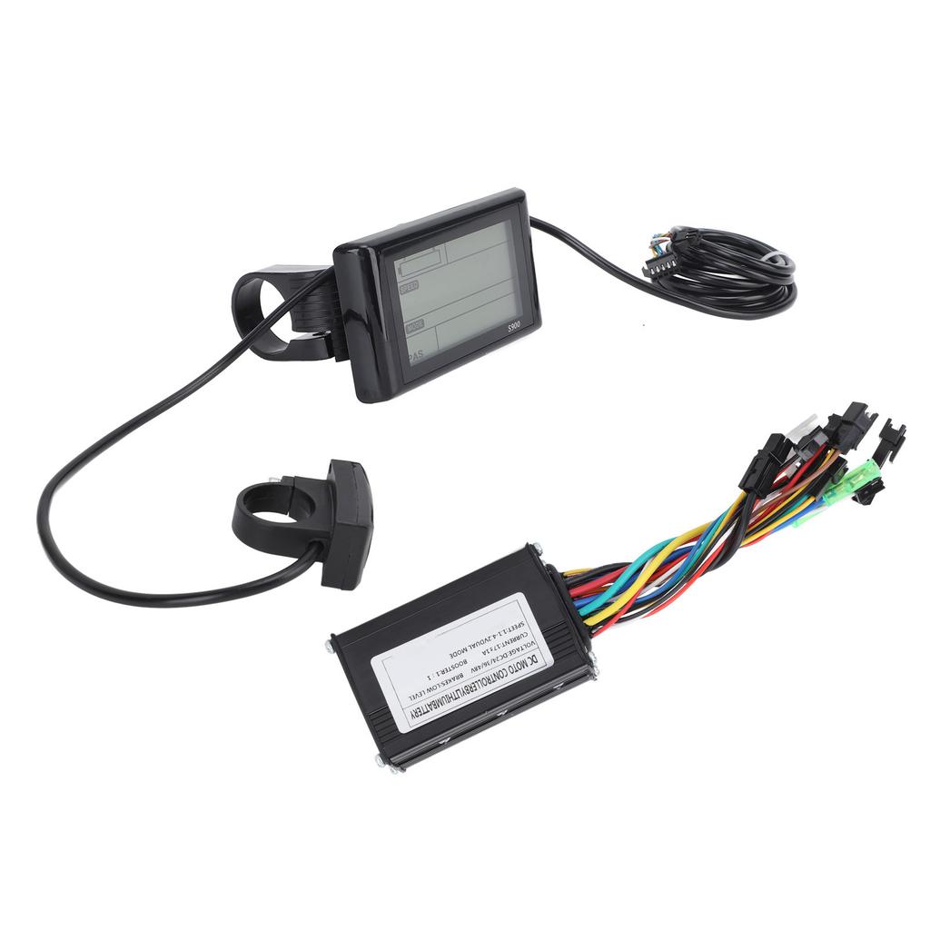 36V 48V Electric Bike Conversion Kit 17A 3 Mode Controller S900 LCD Panel FT 8C Pedal Assist Sensor 109R Thumb Throttle