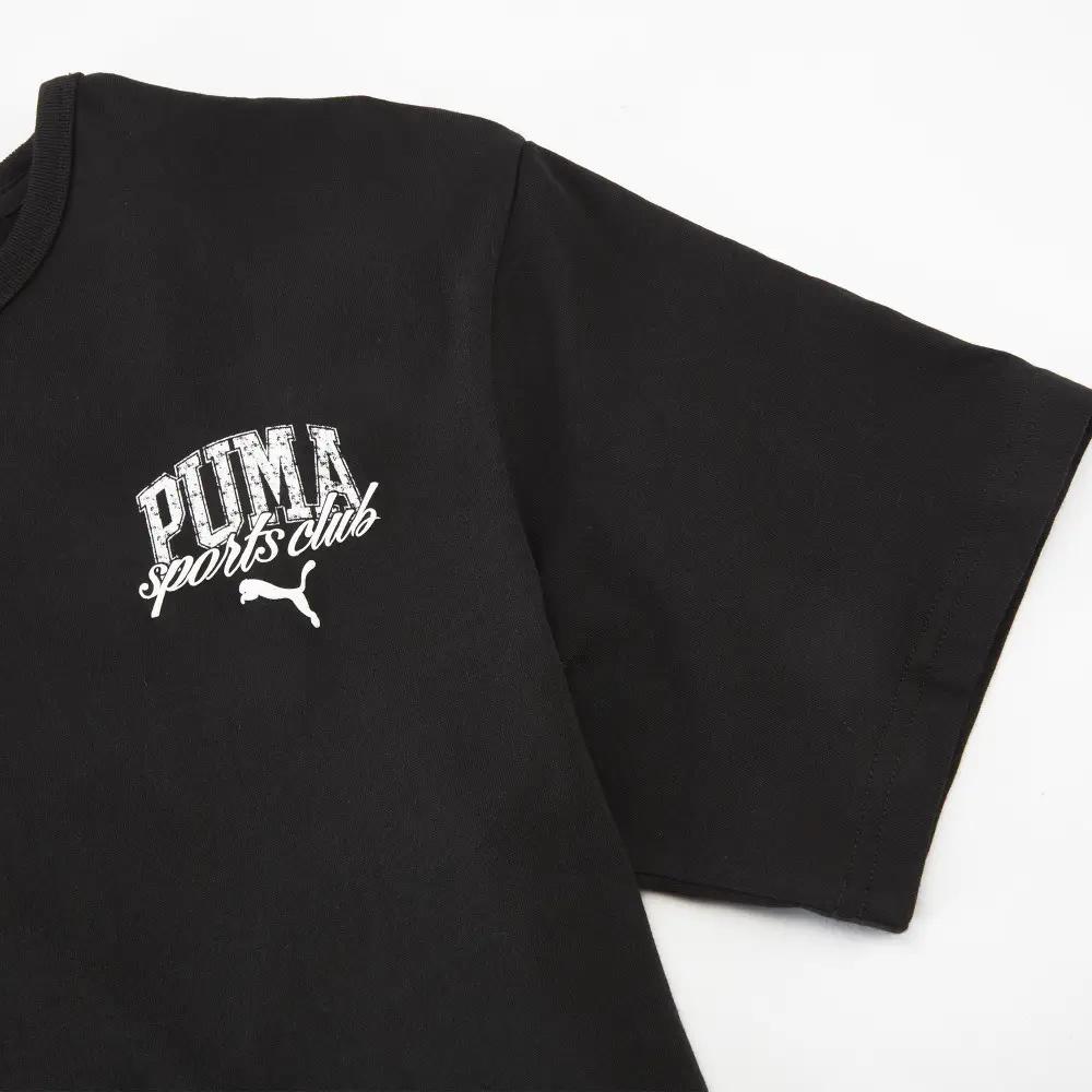 Puma Клубная расслабленная спортивная футболка с коротким рукавом свободного кроя, женские топы 690230-01