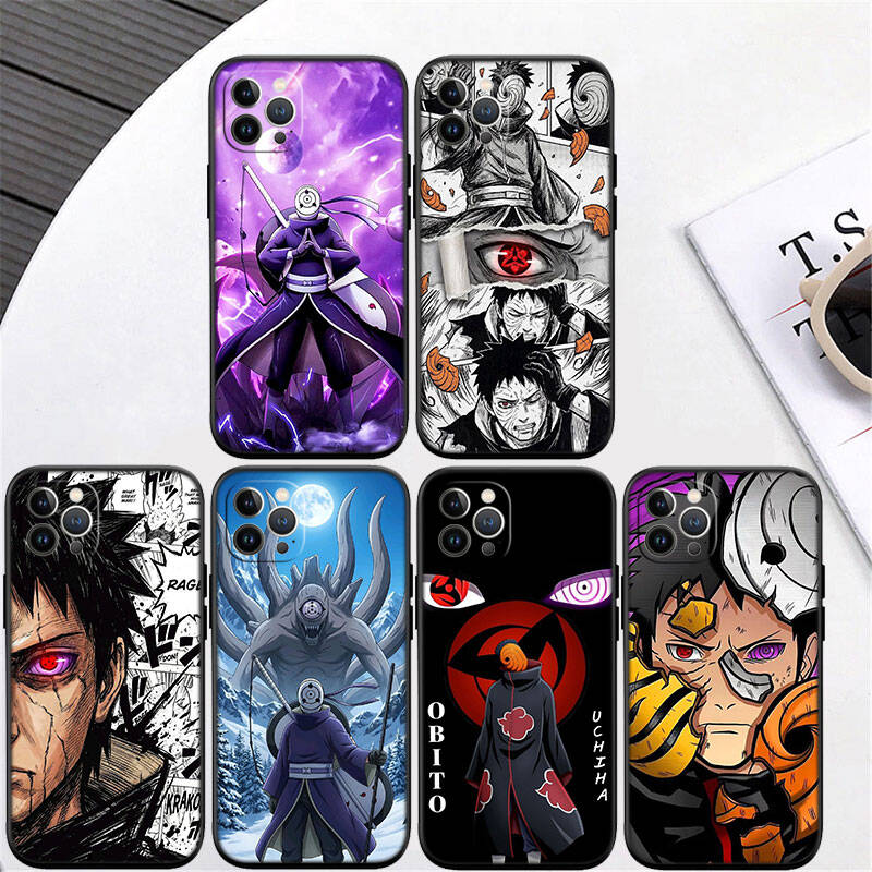 MH151 Чехол для телефона Учиха Обито для iPhone 7 8 11 12 13 14 15 16 17 16E XS Pro Max XR X SE Air