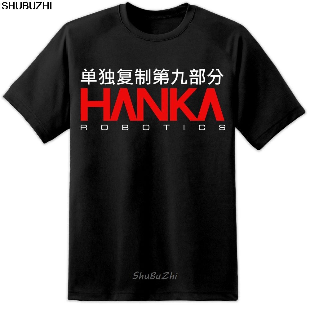 Ghost In The Shell HANKA ROBOTICS Logo Movie Public Security Section 9 T Shirt Cool Casual pri