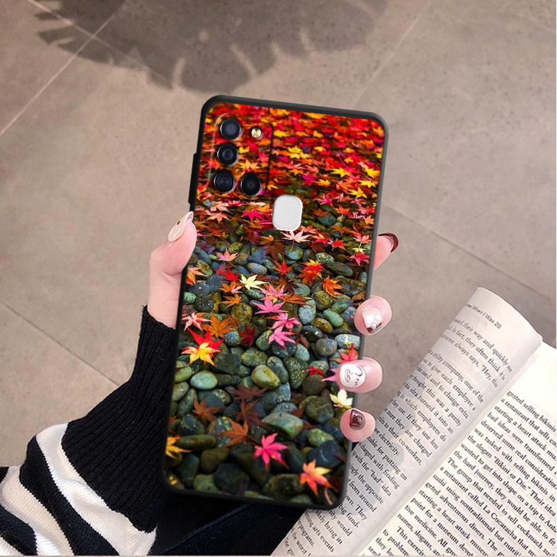 Чехол для Samsung Galaxy M30s M22 M32 5g M31 M13 M51 M33 M23 M52 M12, осенние листья, осень, лиса, тыква, великолепный чехол на Хэллоуин