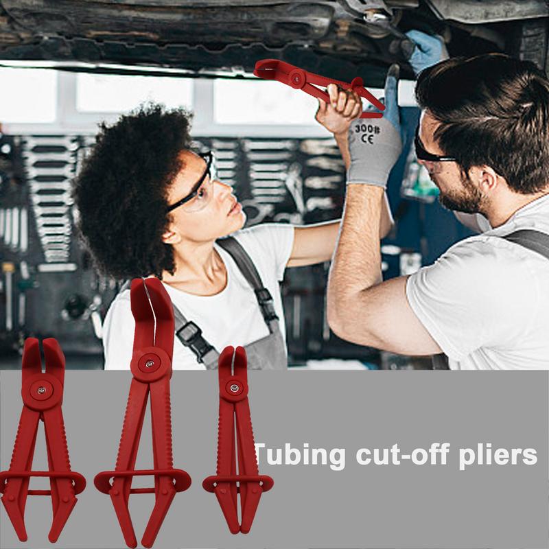 Гибкие хомуты для шлангов, набор плоскогубцев, шланги охлаждающей жидкости, красные хомуты для шлангов, набор плоскогубцев для пережима шлангов, набор плоскогубцев для пережима линии