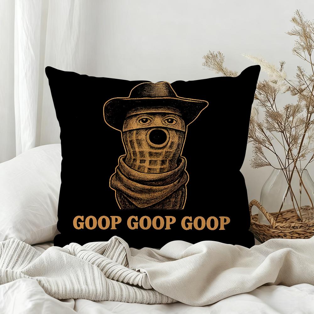 Funny The Burnt Peanut GOOP Pillow Case Bedroom Sofa Living Room Backrest Decoration Square Cushion Nap Time