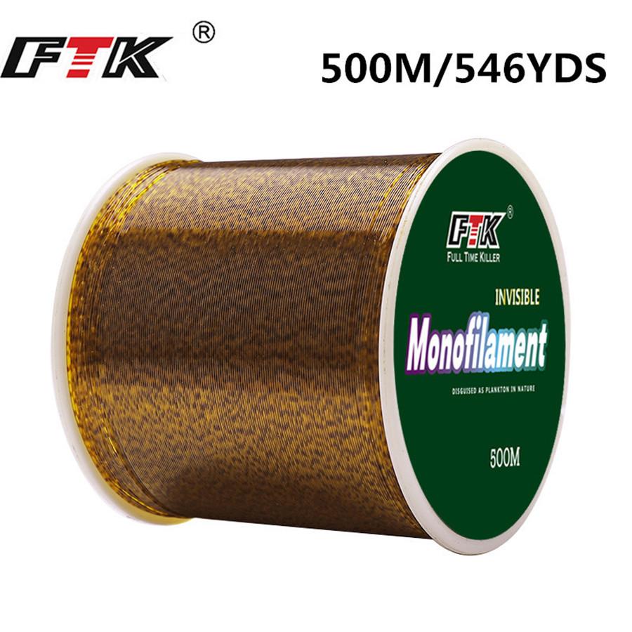 500 м леска с фторуглеродным покрытием 0,14 мм-0,50 мм 4,13LB-45LB леска из углеродного волокна, рыболовная приманка, тонущая леска, Япония