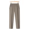 LangSha Women's Slimming Elastic Waist Straight-Leg Pants