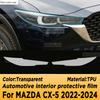 Car Interior Coverage Stickers Trim Bright Repair Membrane Protective TPU Film For Mazda CX-5 CX5 2017-2024
