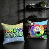 Game DDandys World cushion cover Birthday Anniversary Gifts Double Sided Printed Zipper Cushion Cover Soft Skin Bedding