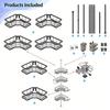 Waterproof Bathroom Shelf with Fixed Hook for Organizing Bath Accessories and Preventing Water Accumulation