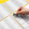 Waterproof Silver Kitchen Label Stickers for Handwritten Notes and Food Storage
