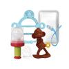 Anju Monkey Teether + Giraffe Bracelet Teether + Squid Juice Net + Case + Clip Set, Random Delivery (clip), Korean Baby Products