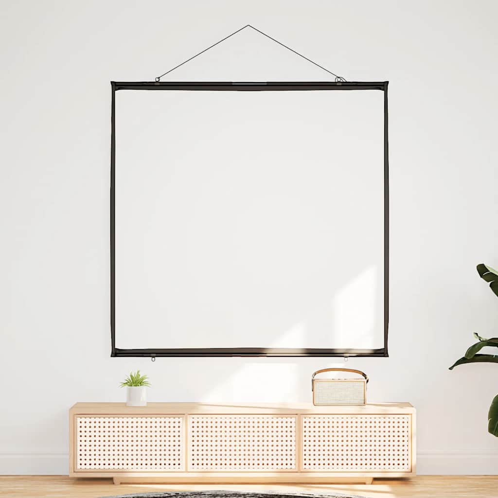 Projector Screen Wall Mounted 72 inch 1:1 Aspect Ratio