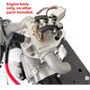 GS Micro Four Stroke 8cc Hybrid Internal Combustion Engine Model Single Lever Pushrod Engine Model Aircraft Metal Engine Model