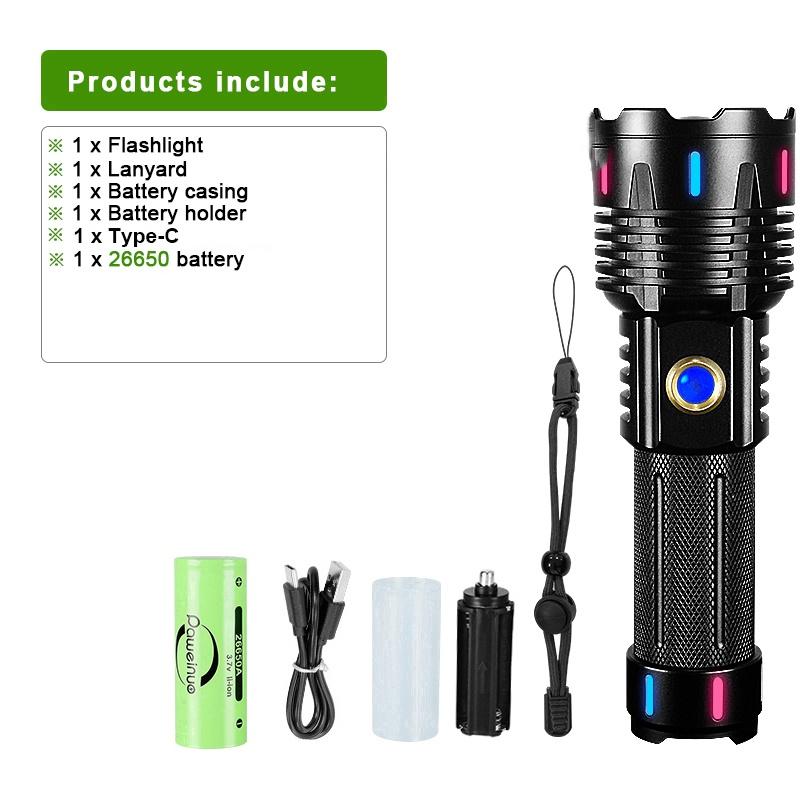 Новый супер яркий 800 Вт белый лазерный фонарик перезаряжаемый 5000 м фонарь водонепроницаемый уличный рабочий фонарь для кемпинга